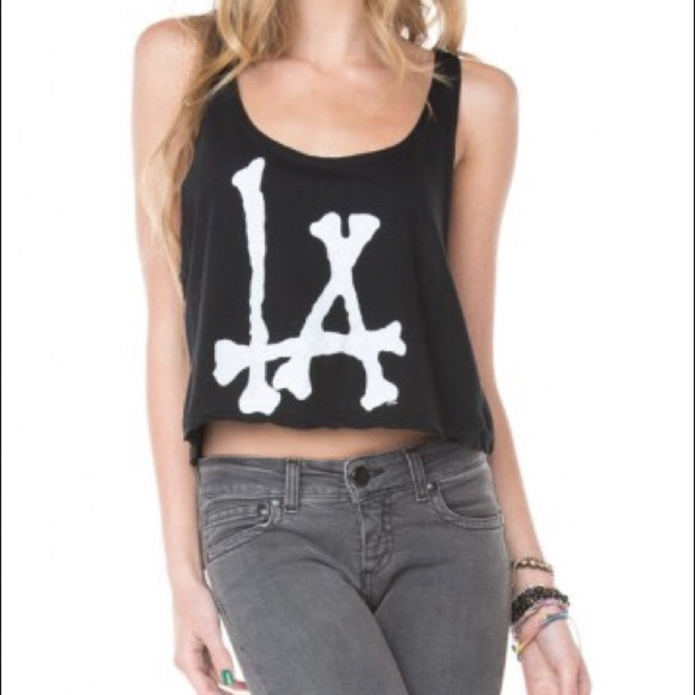 Brandy Melville LA bones tank top